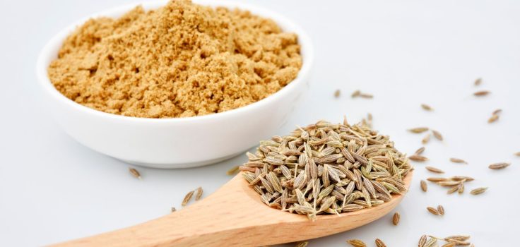 poudre et graines de cumin
