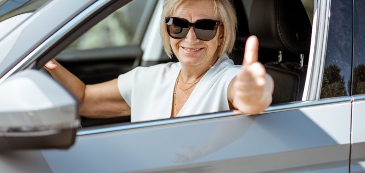 vieille conductrice