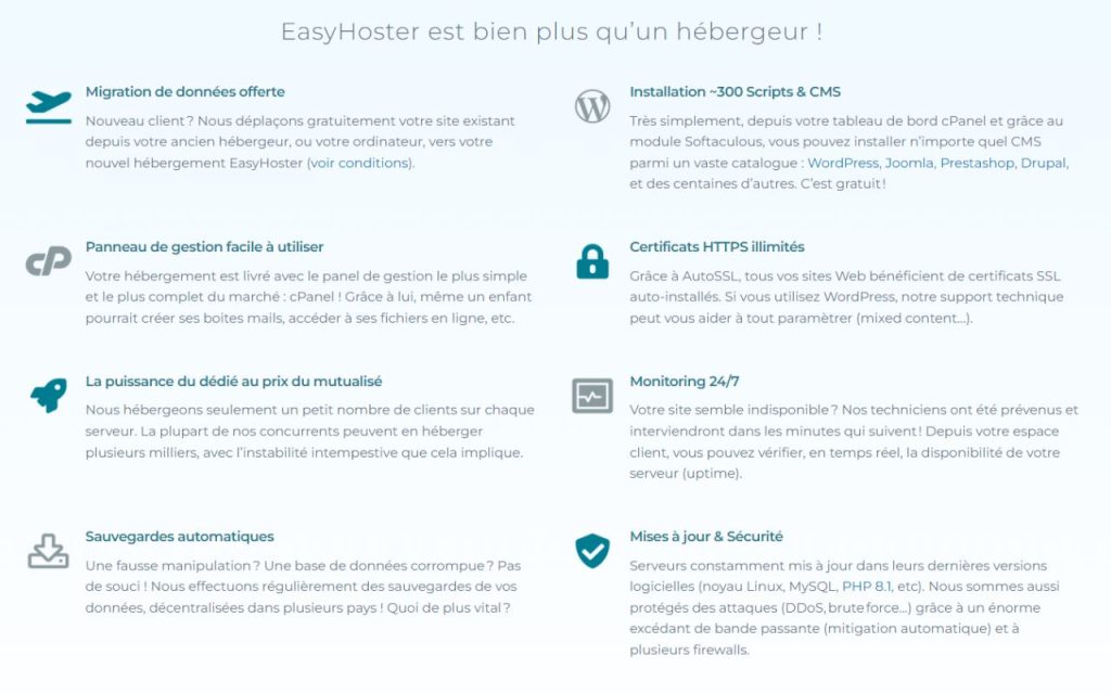 Avis EasyHoster : Une option de qualité pour votre hébergement web ?