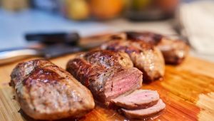 magret de canard tranché