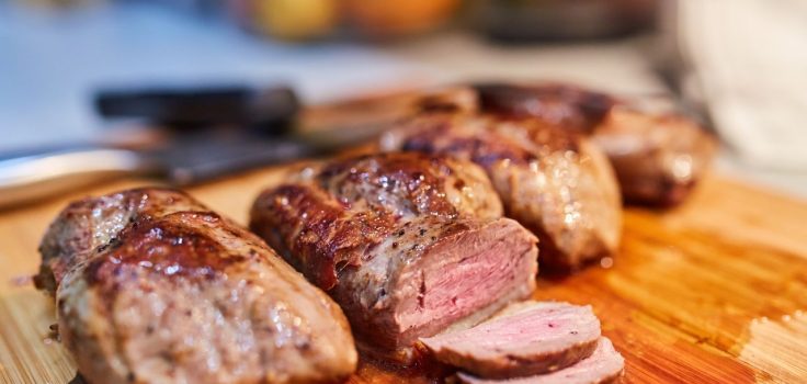 magret de canard tranché
