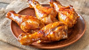 pilon de poulet cuit au four