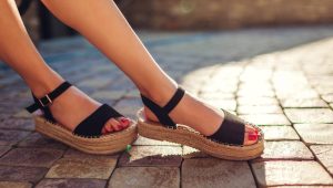 sandale bleue pour femme