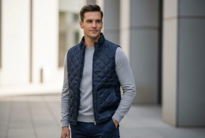 homme quiporte une doudoune